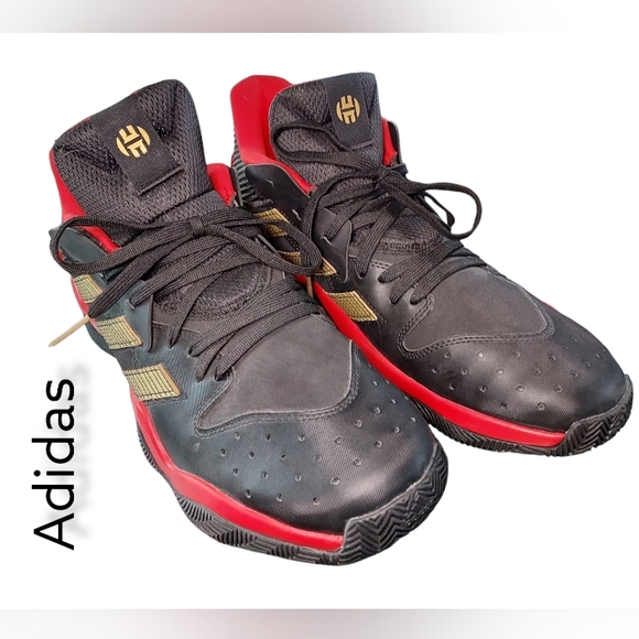 adidas Other - Adidas Harden Stepback Basketball shoes, red, gold, and black, men's size 12.5
